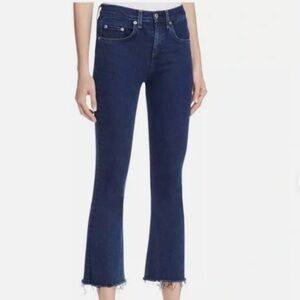 Rag & Bone 10 Inch Crop Raw Hem Jeans ❤️